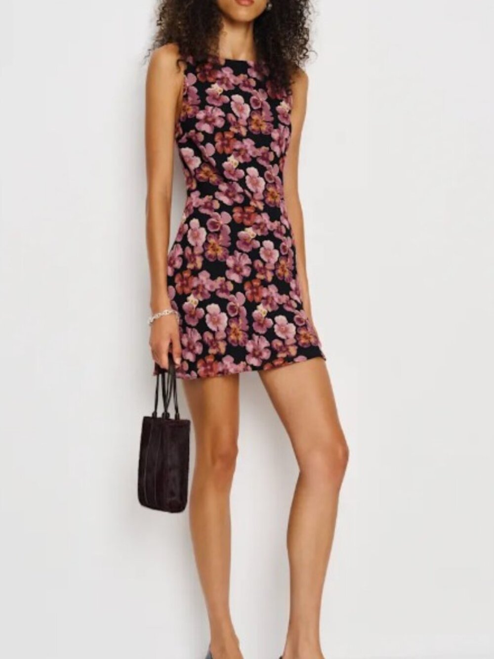 Reformation Dale Dress in Pansy Size Medium